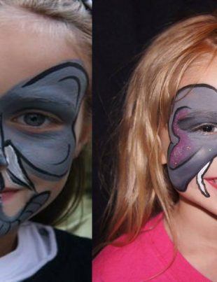 How to do elephant makeup on kids