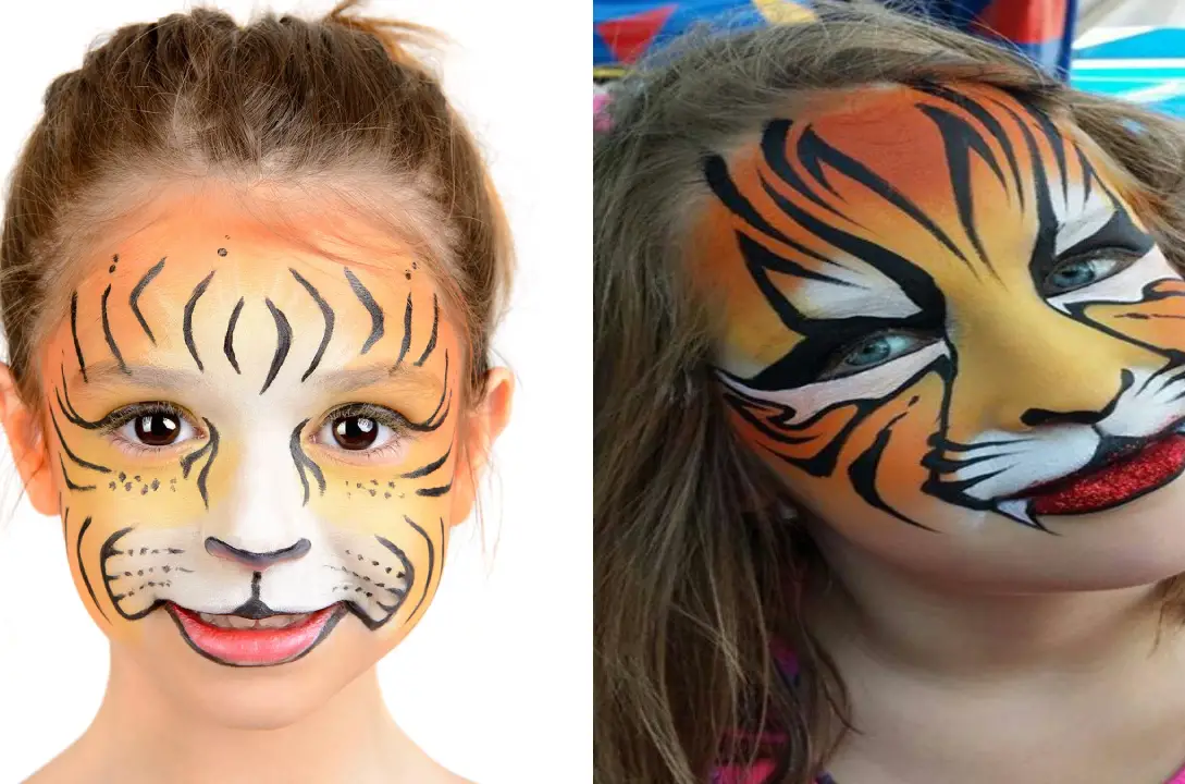 How to do tiger makeup on kids